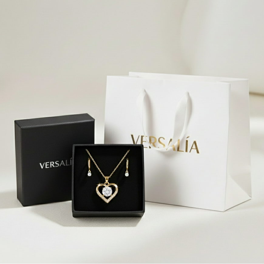 Promo Conjunto | Pendientes 18k + Colgante incluido