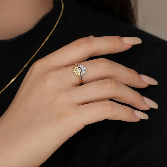 OFERTA 2x1 | Anillo de Vínculo Sol y Luna